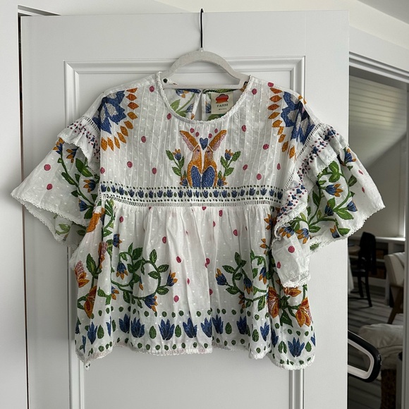 Farm Rio summer garden blouse - Picture 3 of 6